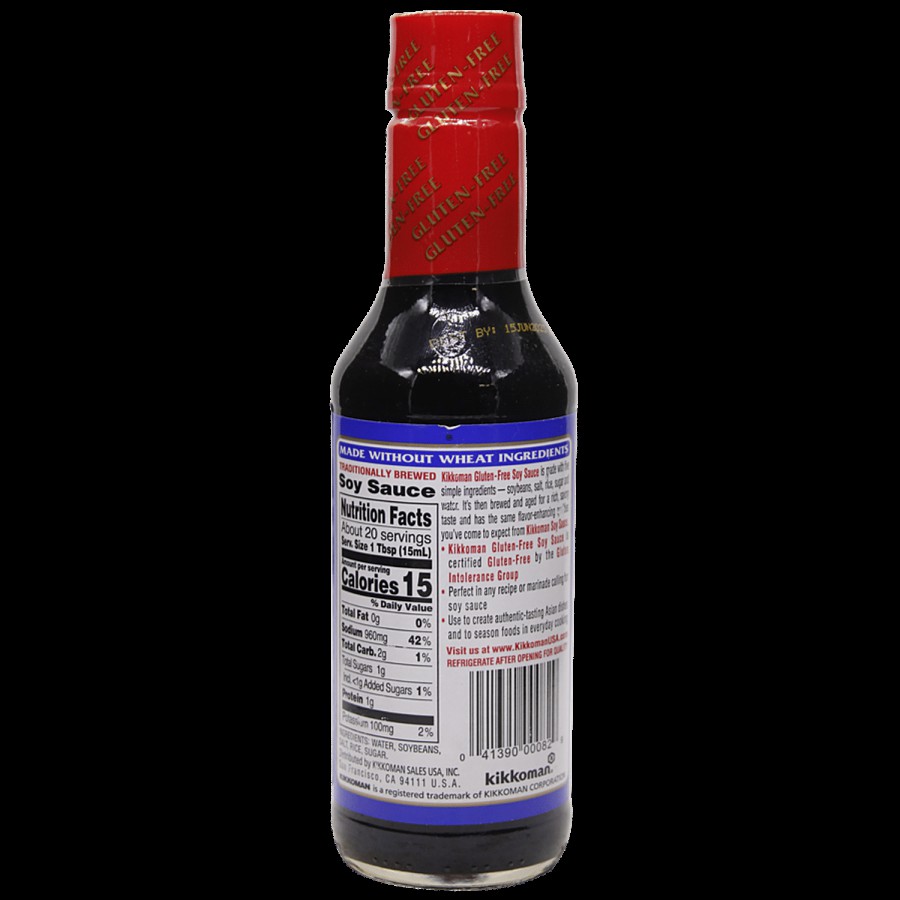 Kikkoman Soy Sauce Gluten Free - Traditionally Brewed