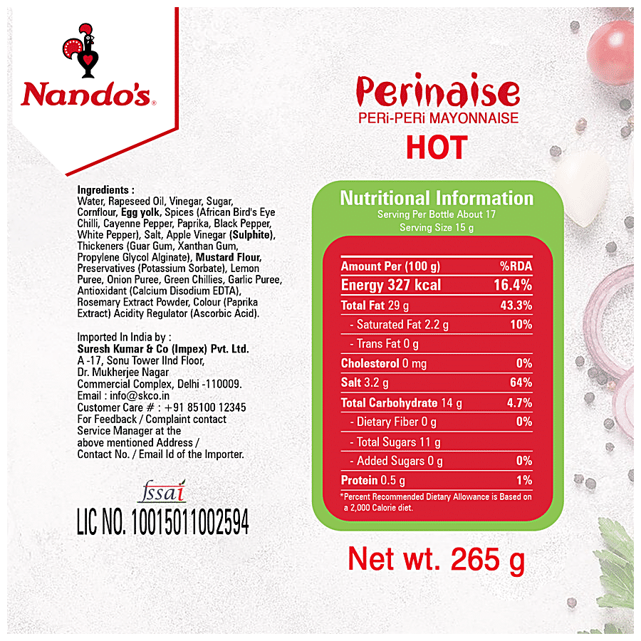 Nandos Perinaise Hot - Peri Peri Mayonnaise