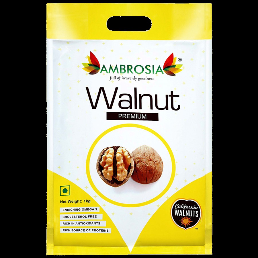 Ambrosia Premium California Walnut In Shell - Rich In Antioxidants