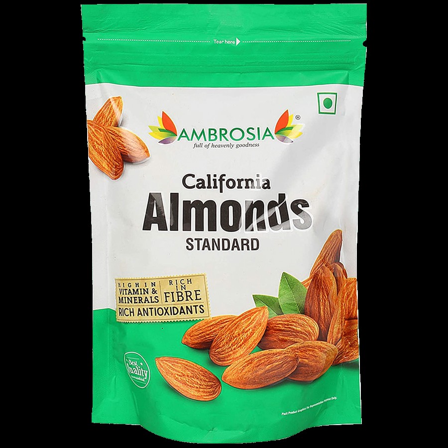 Ambrosia Standard California Almonds/Badam