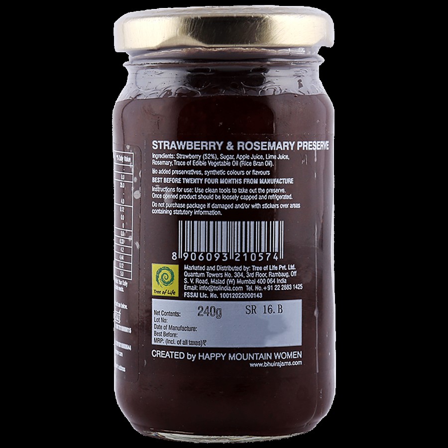 BHUIRA  Strawberry & Rosemary Preserve