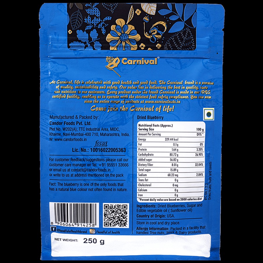 Carnival Carnival Blueberry Dried - Sweet