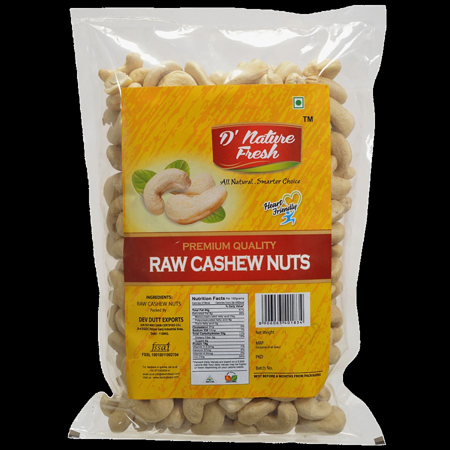 D NATURE FRESH Raw Cashews