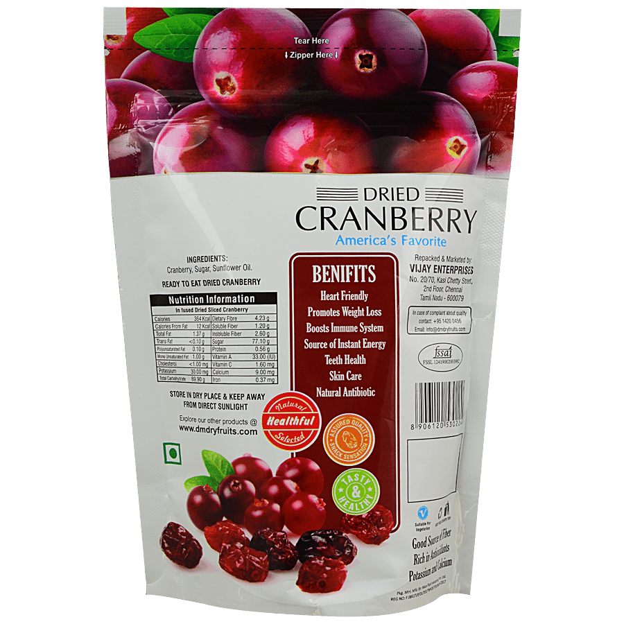 DON MONTE Dried Cranberries - Antioxidant Rich Healthy Snack