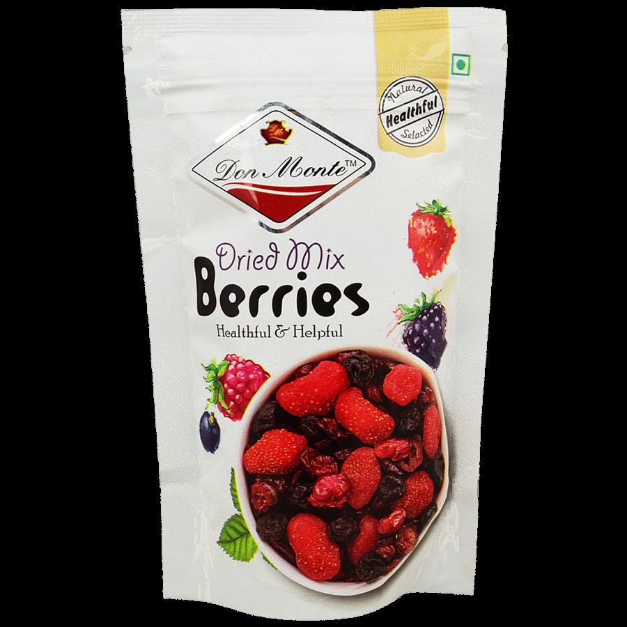 DON MONTE Dried Mix Berries - Antioxidant Rich Healthy Breakfast Snack