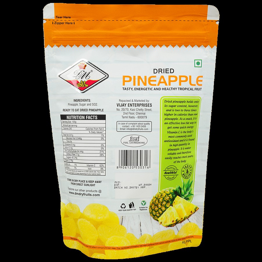 DON MONTE Premium Dried Pineapple - Fibre