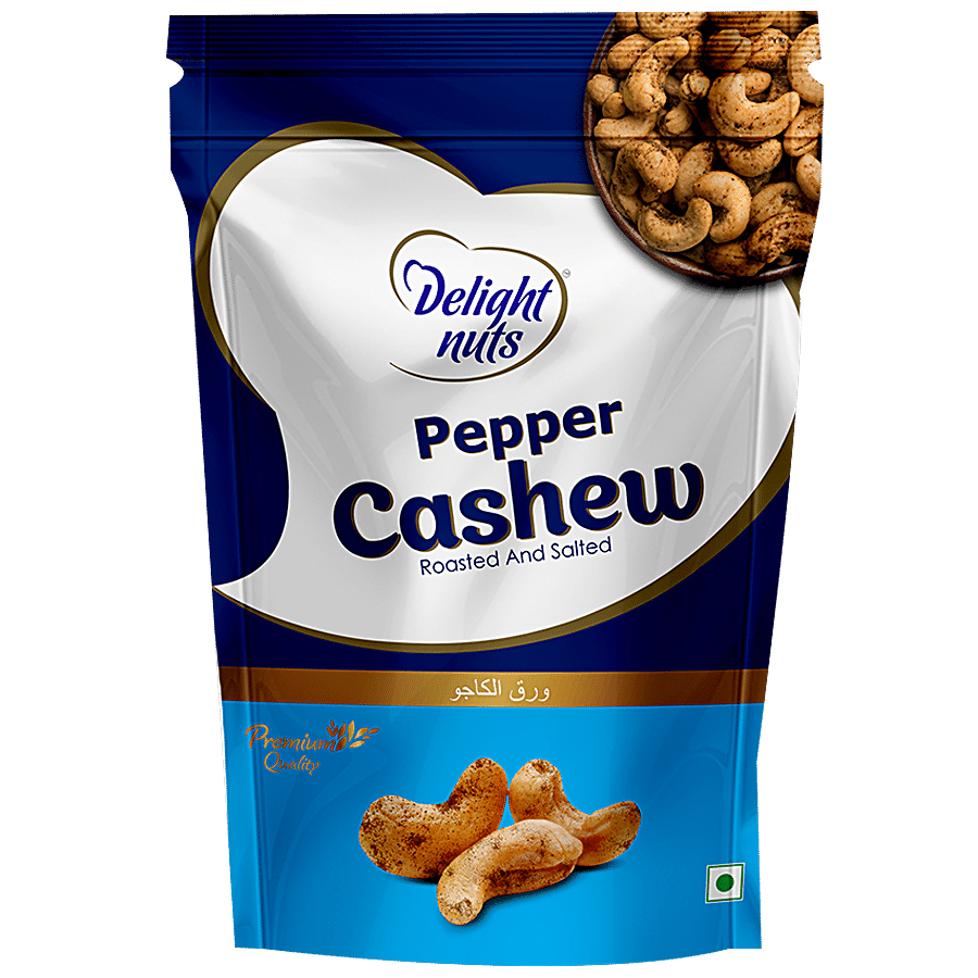 Delight Nuts Pepper Cashew - Roasted & Salted