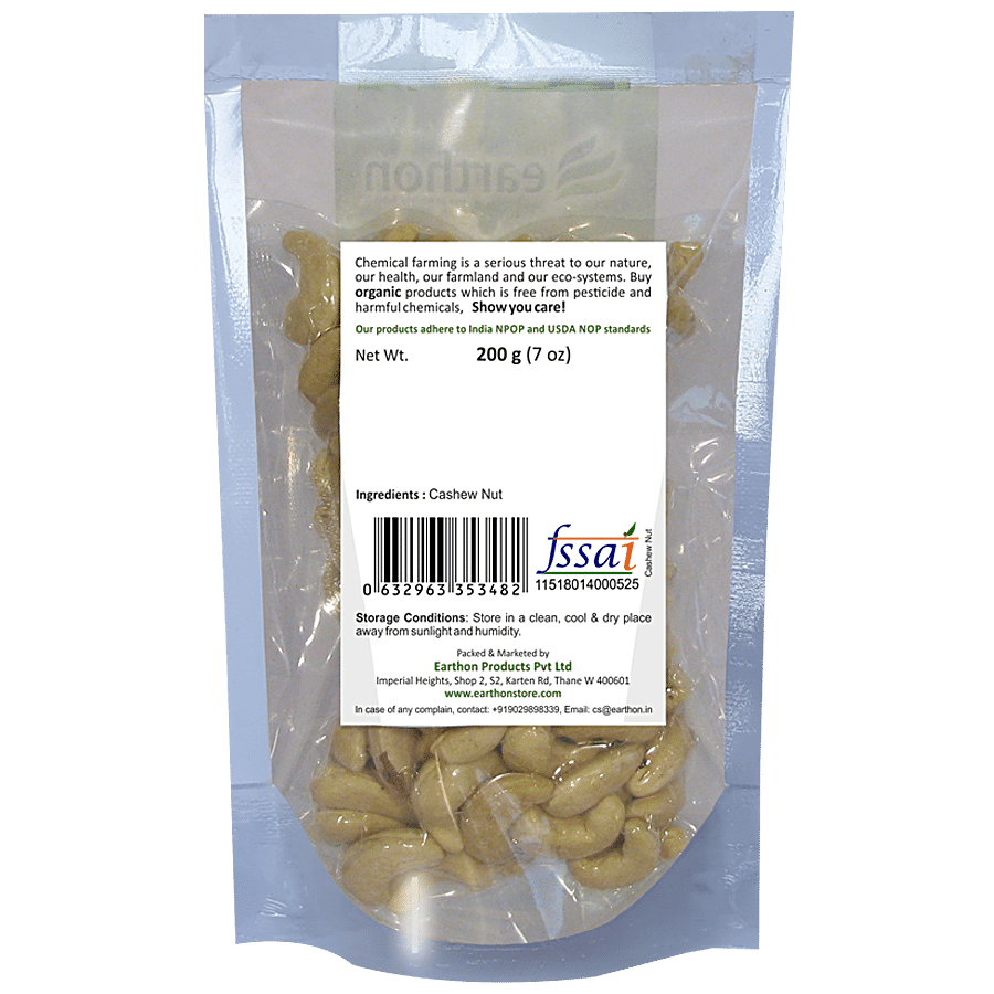 Earthon Organic Cashew Nut-Whole