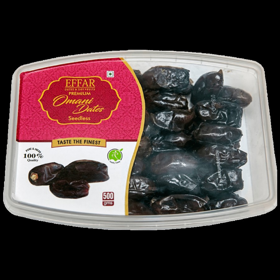 Effar Dates & Dryfrutis Premium Omani Seedless Dates - Nutritious