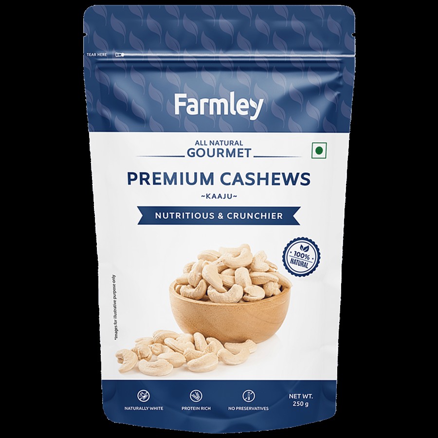 Farmley Premium W320 Cashew - Rich In Vitamins & Minerals