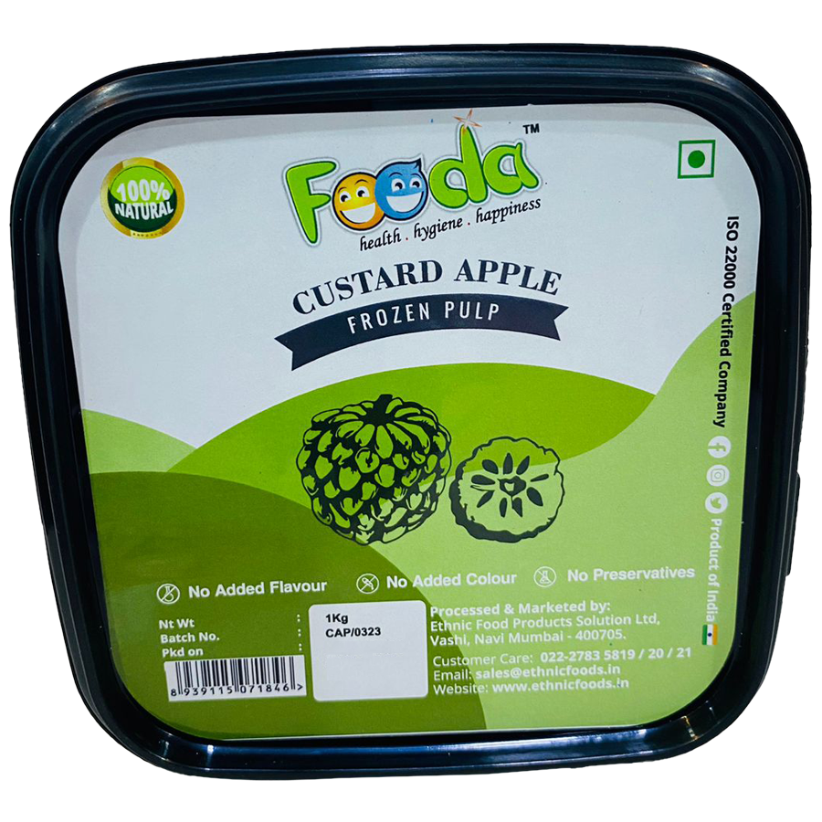 Fooda Custard Apple - Frozen Pulp