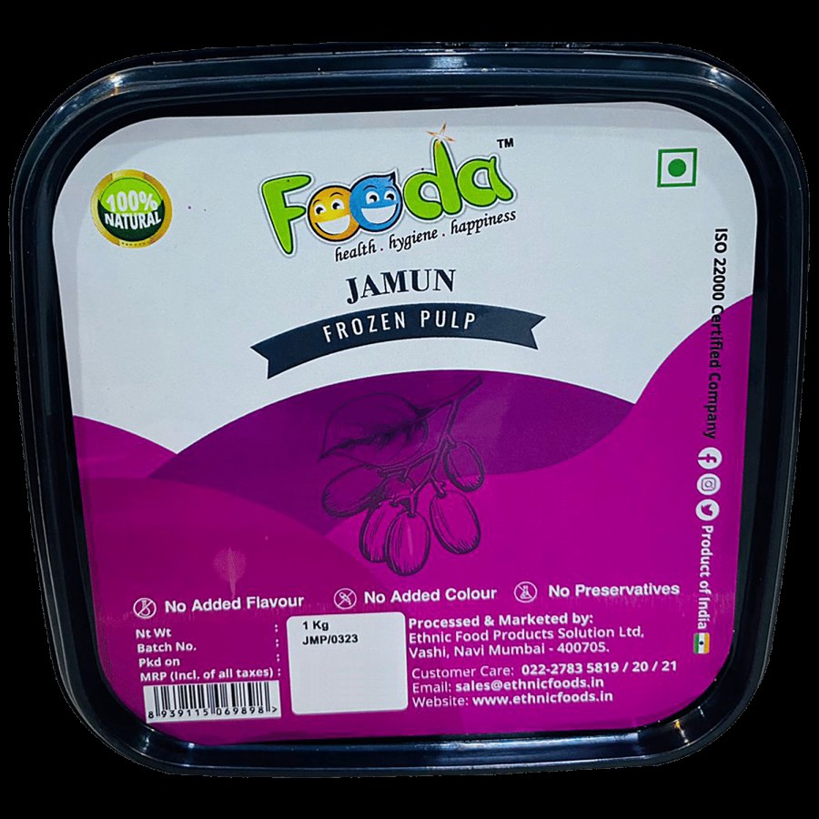 Fooda Jamun Pulp - Frozen Pulp