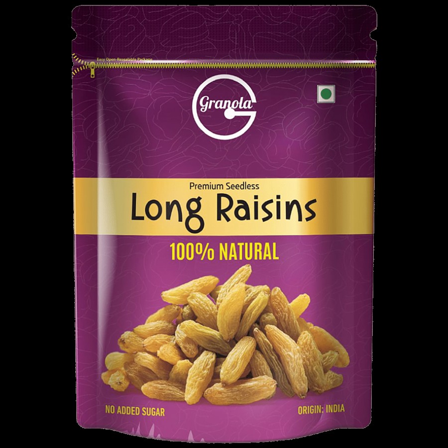 Granola Premium Seedless Long Raisins - 100% Natural