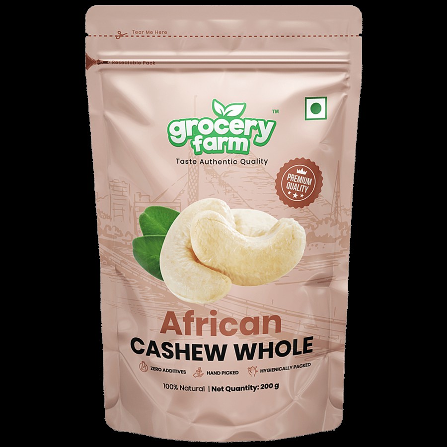 Grocery Farm African Cashew Whole - 100% Natural