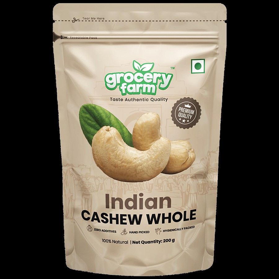 Grocery Farm Indian Cashew Whole - Premium & Hand Picked