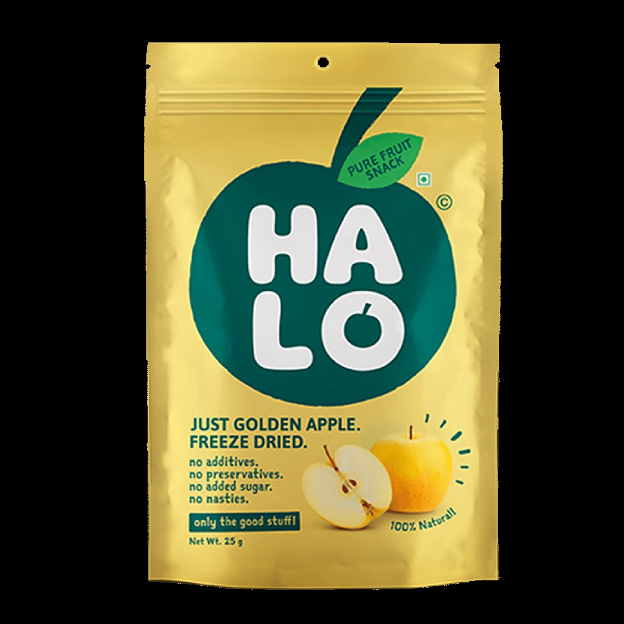 HALO Freeze Dried Golden Apple - Pure Fruit Snack