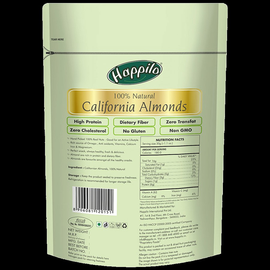 Happilo 100% Natural Californian Almonds