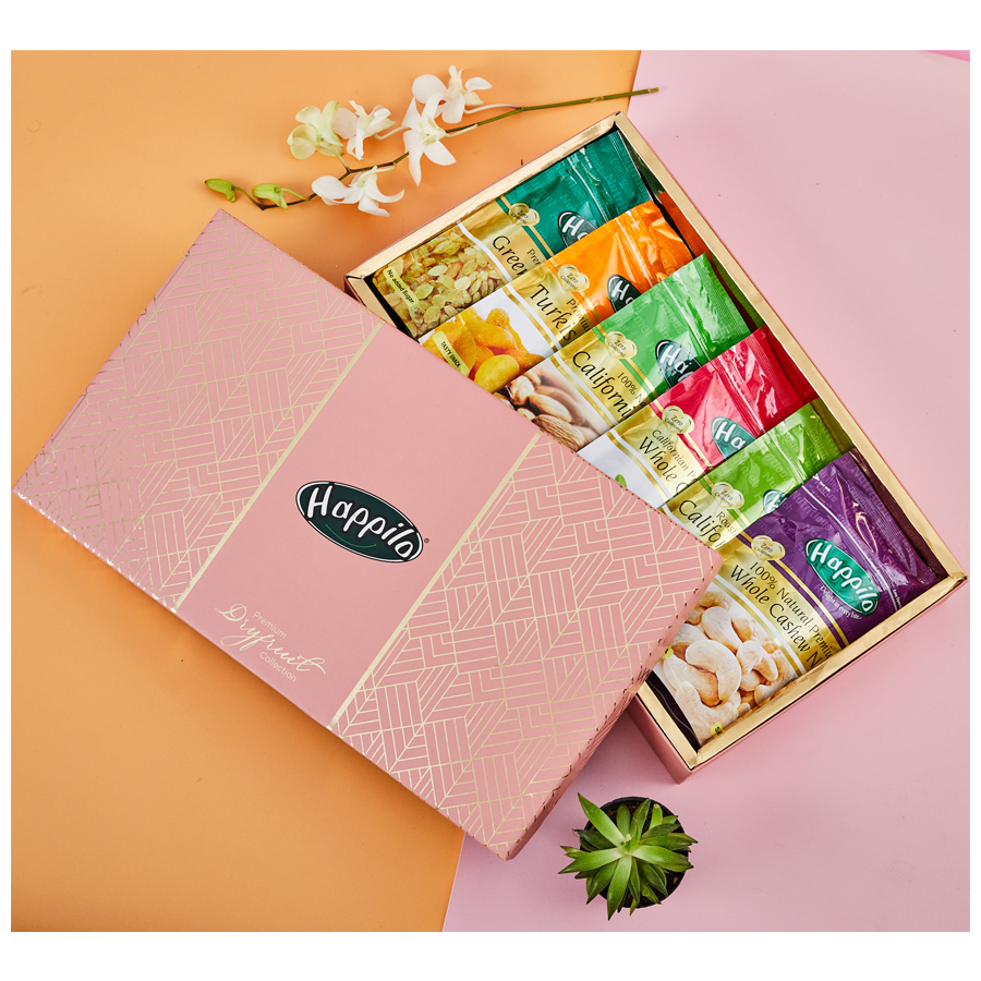 Happilo Dry Fruit Celebrations Gift Box - Orchid