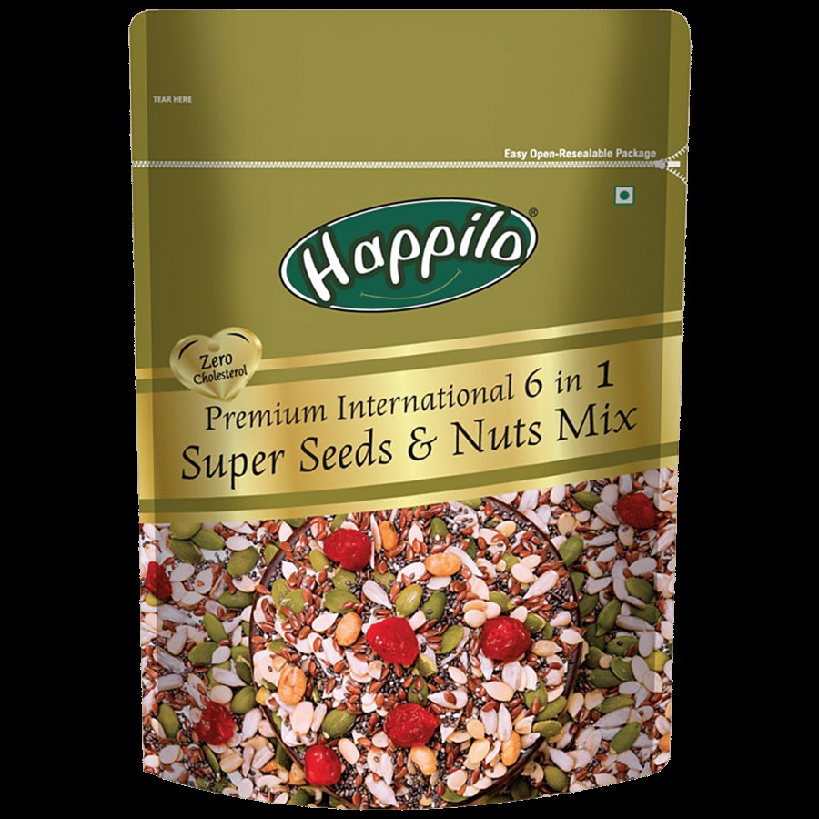 Happilo Premium 6 In 1 Super Seeds & Nuts Mix