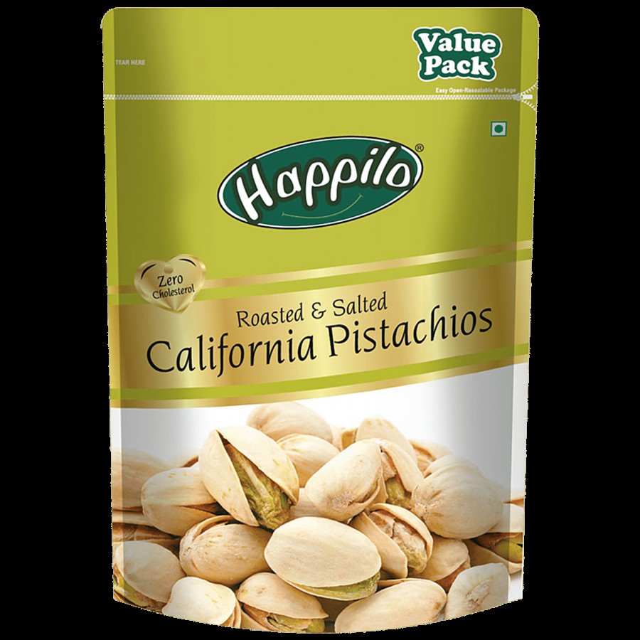 Happilo Premium Californian Roasted & Salted Pistachios - Value Pack