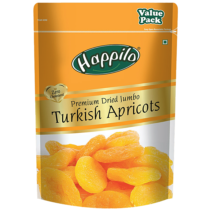 Happilo Premium Dried Turkish Apricots - Value Pack