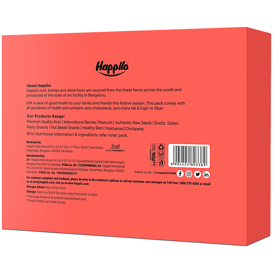 Happilo Premium Dryfruit Collection Puffins Gift Box