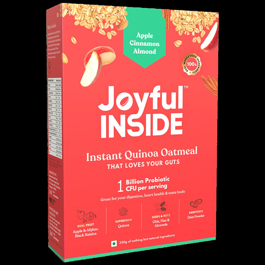 JOYFUL INSIDE Instant Quinoa Oatmeal - Apple Cinnamon Almond