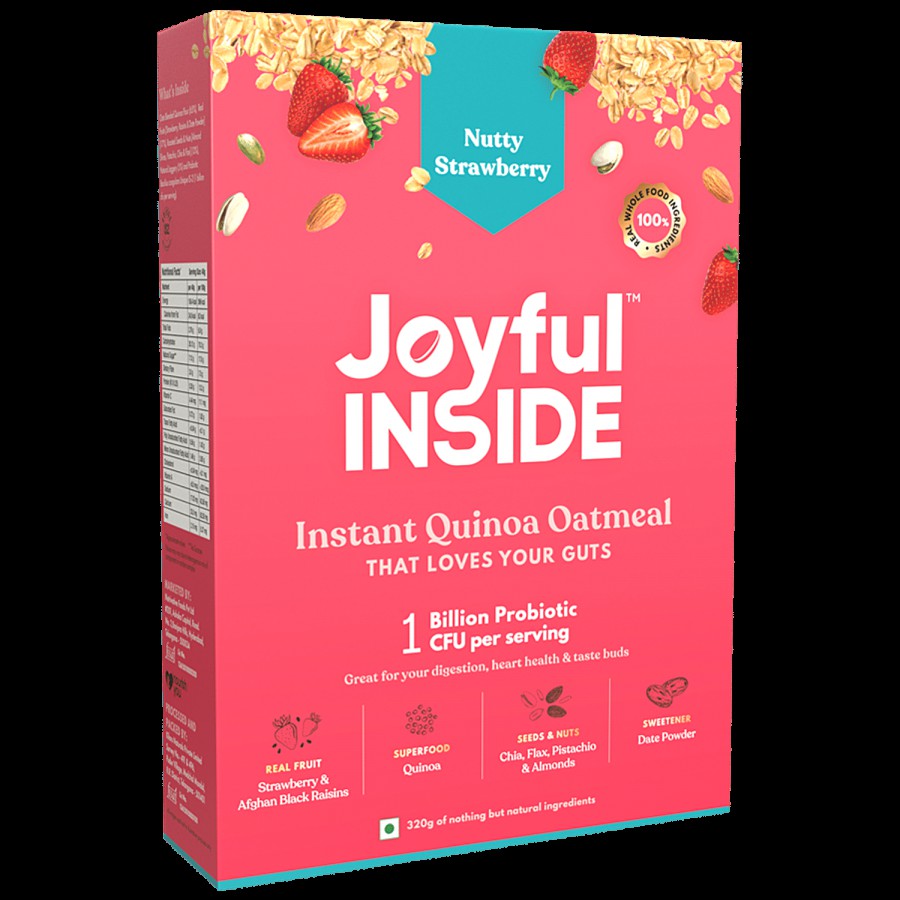 JOYFUL INSIDE Instant Quinoa Oatmeal - Nutty Strawberry