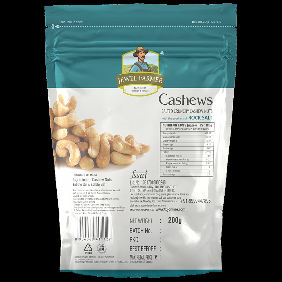 Jewel Farmer Roasted & Salted Cashew