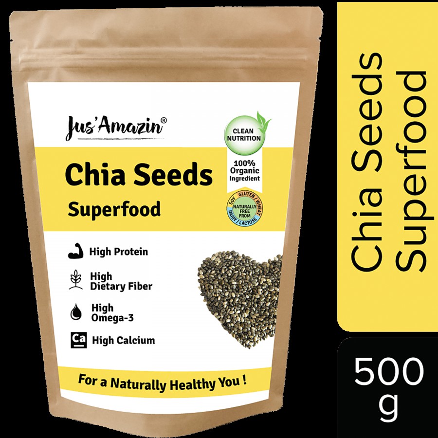 Jus Amazin Organic Chia Seeds - High Protein