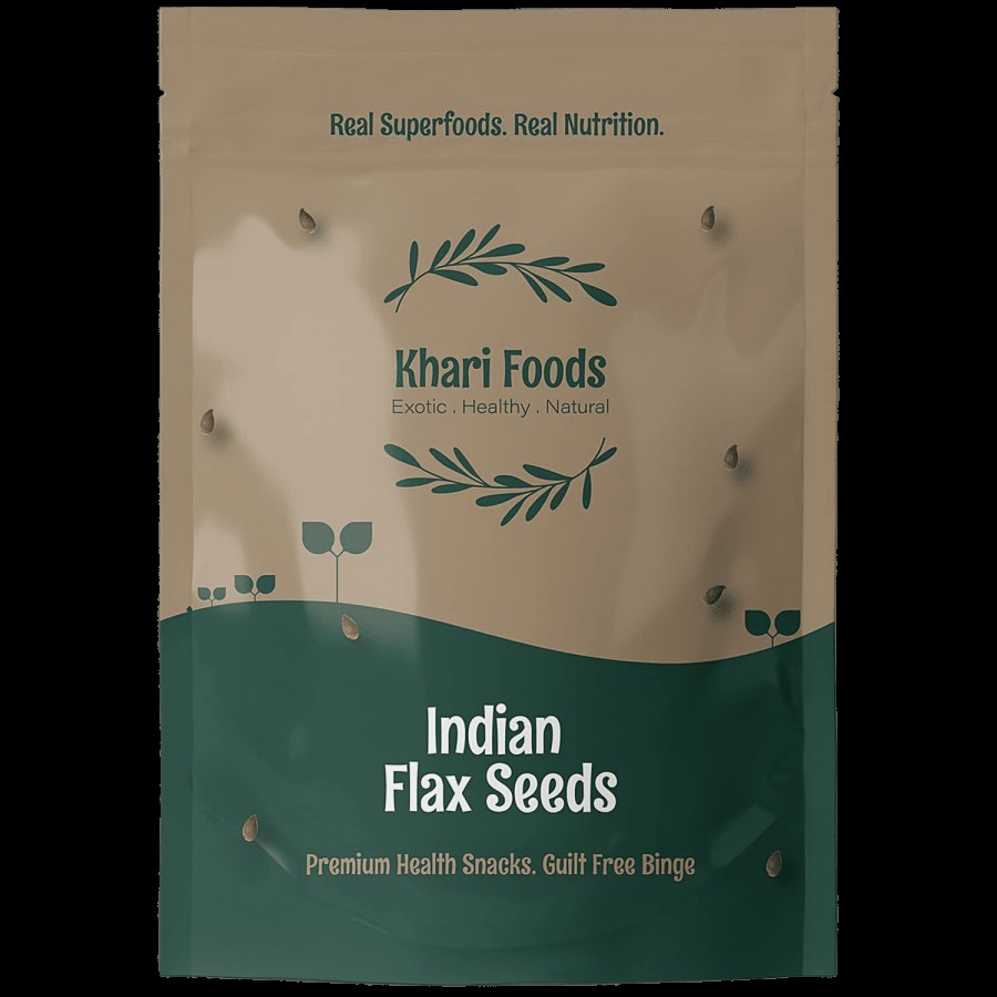 Khari Foods Raw Indian Flax Seeds