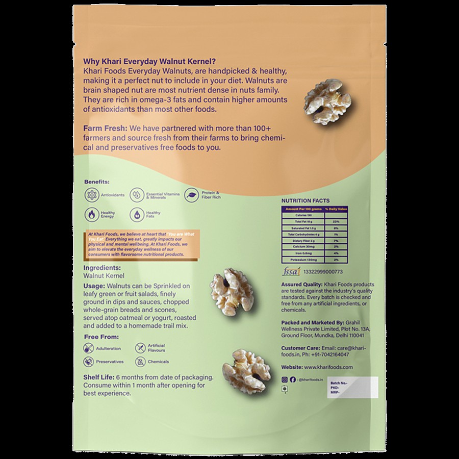 Khari Foods Walnuts - 100% Fresh