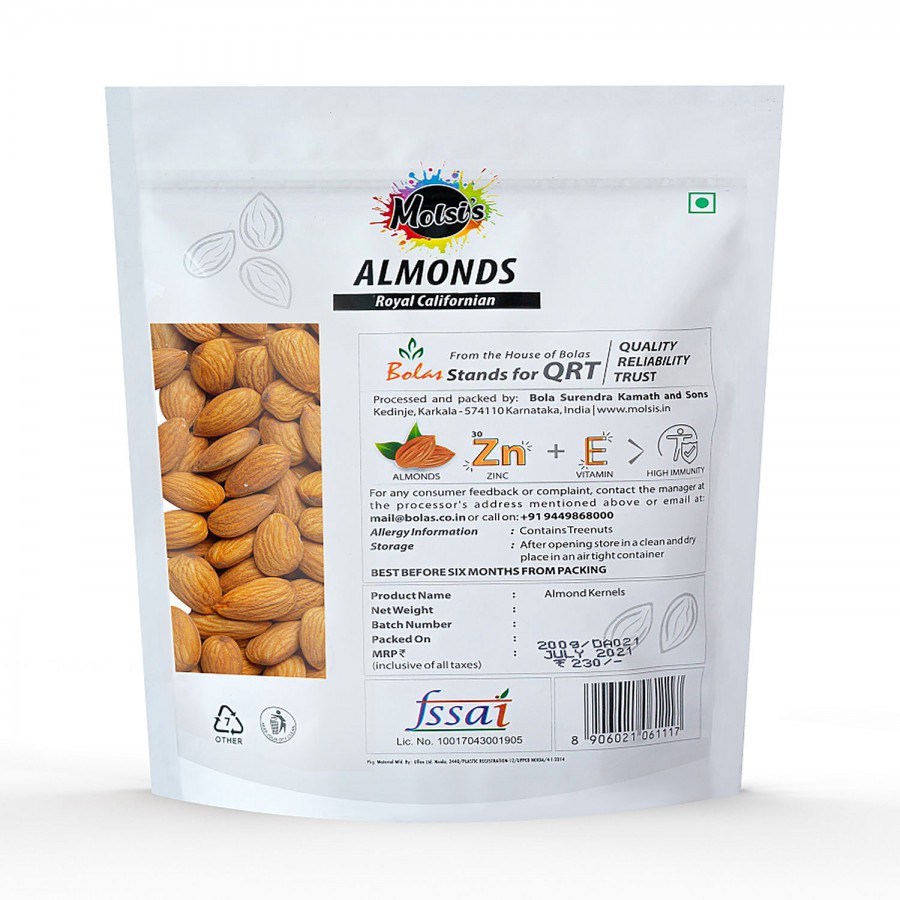 Molsi's Royal Californian Almonds - Immunity Booster