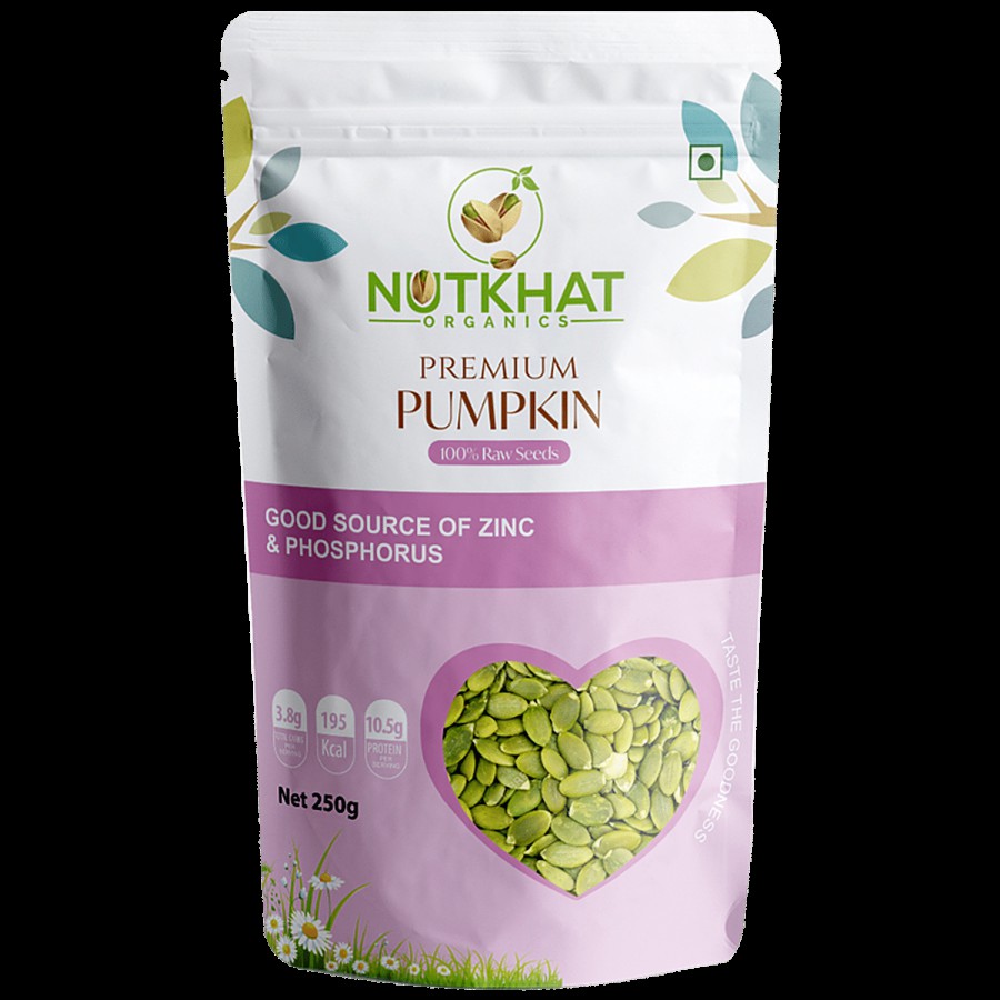 Nutkhat Organics Premium Pumpkin Seeds - 100% Raw