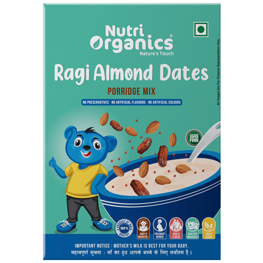 Nutri Organics Ragi Almond Dates - Porridge Mix