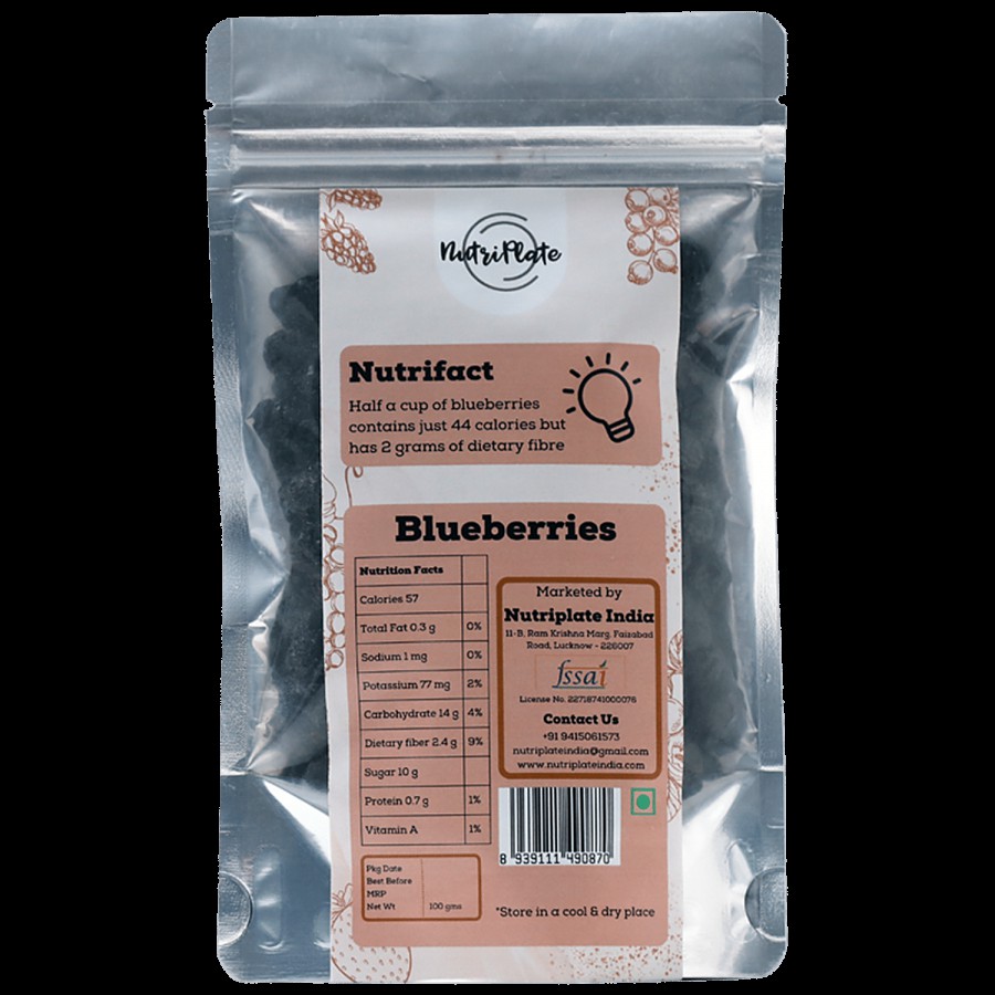 Nutriplate India Blueberries - Rich In Antioxidants