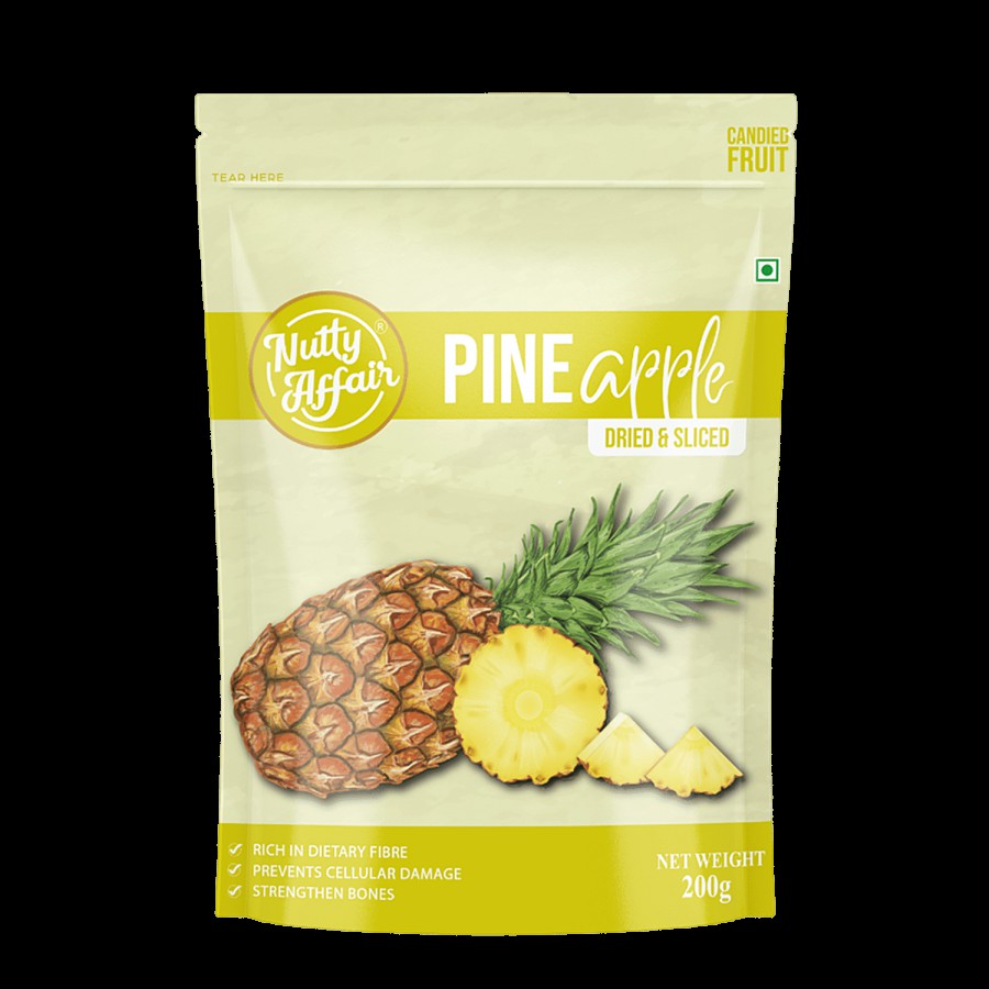 Nutty Affair Pineapple - Dried & Sliced