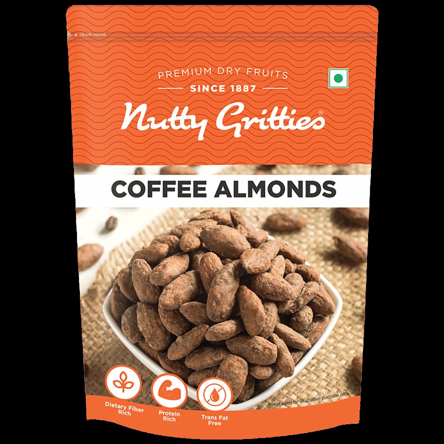 Nutty Gritties Coffee Almonds - Roasted With Ground Coffee