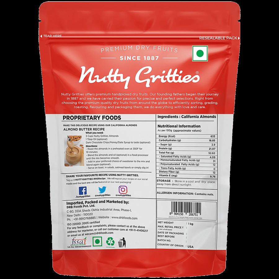 Nutty Gritties NUTTY GRITTIES ALMONDS