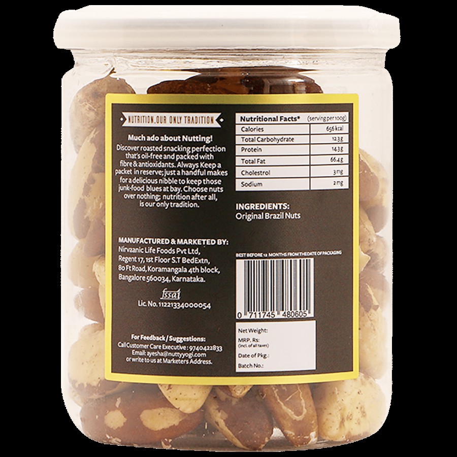 Nutty Yogi Brazil Nuts - Rich In Omega 6