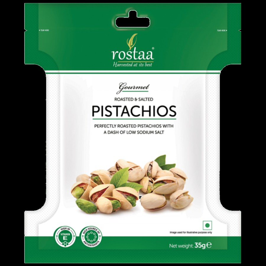 Rostaa Almonds - Classic 35 g + Pistachio - Roasted & Salted 35 g Pouch