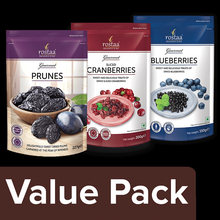 Rostaa Prunes 227 g + Cranberry - Dried