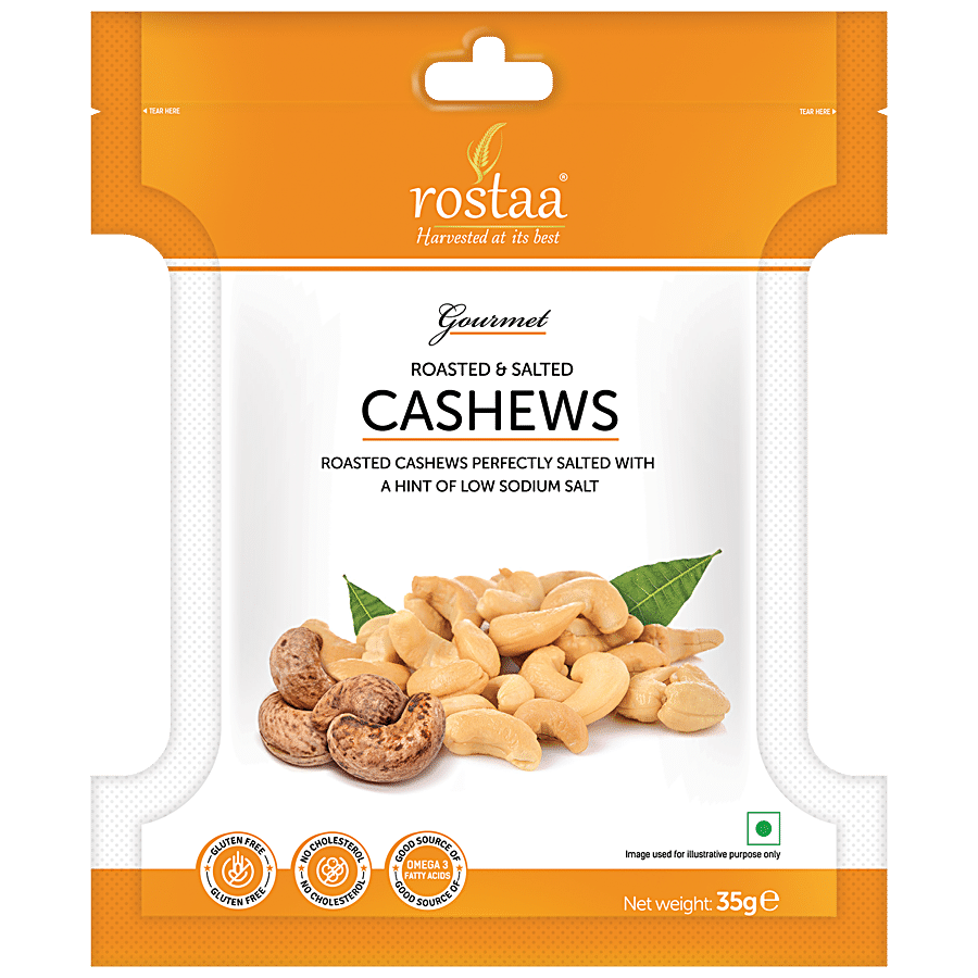 Rostaa Roasted Salted Cashews - No Cholesterol