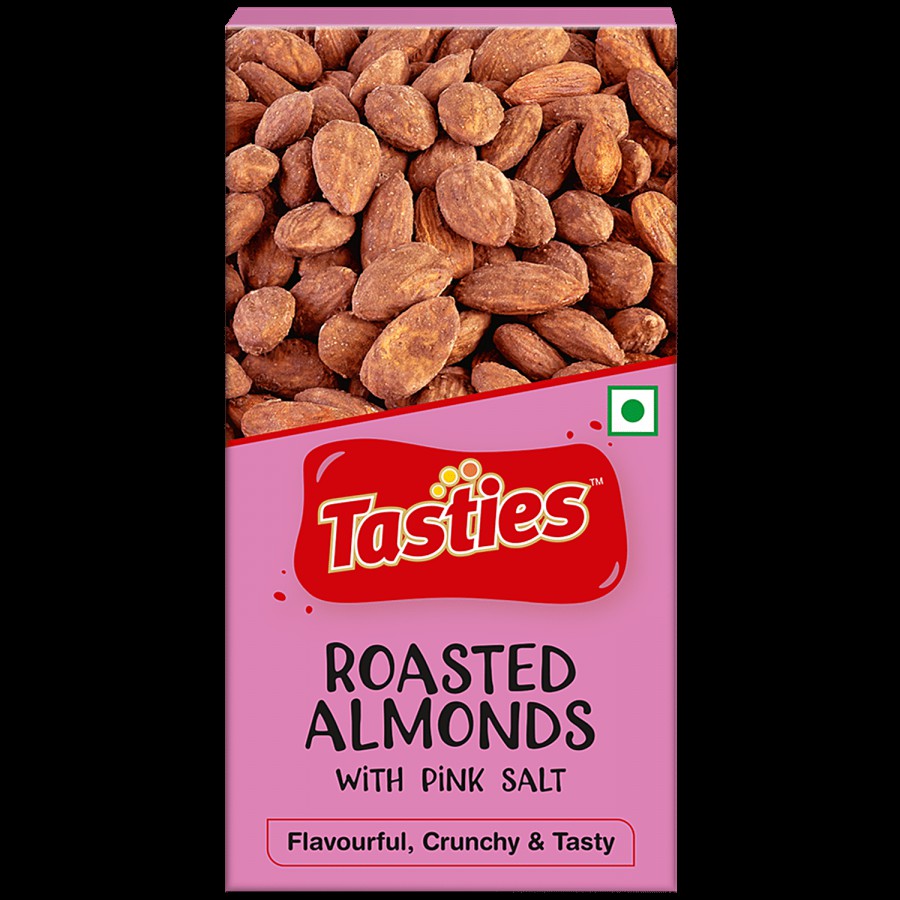 Tasties Roasted Almonds With Pink Salt - Flavourful & Crunchy