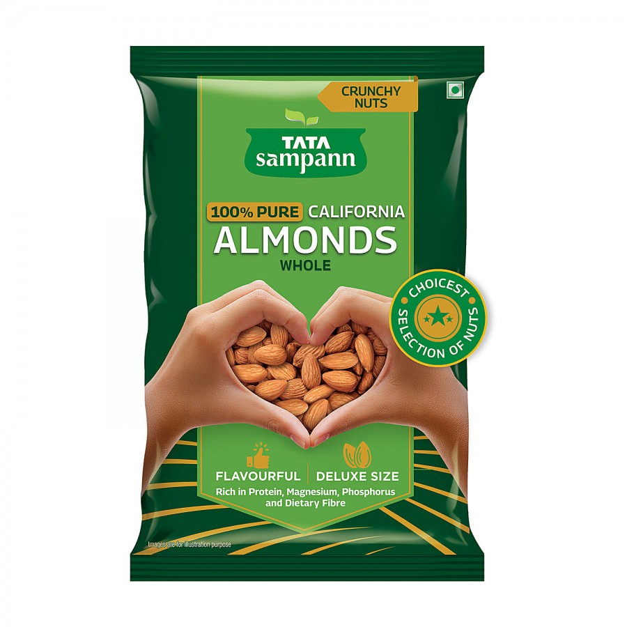 Tata Sampann 100% Pure California Almonds Whole