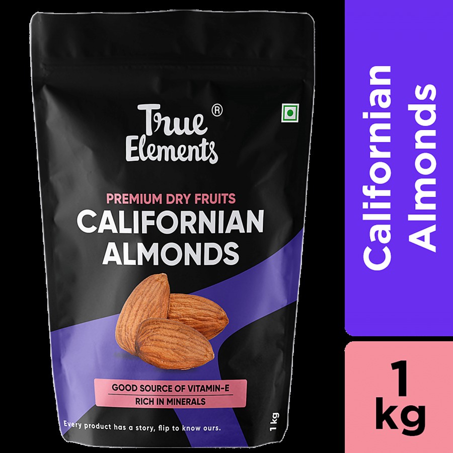 True Elements Californian Almonds - Premium Dry Fruits