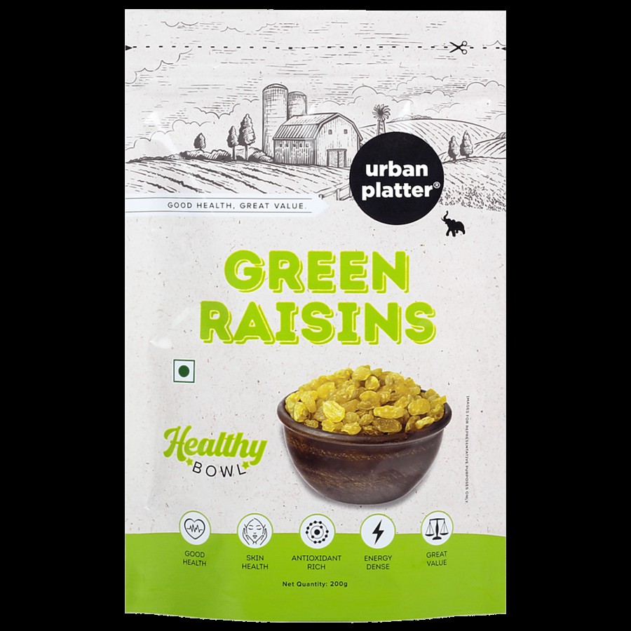 Urban Platter Afghan Green Raisins - Healthy Bowl