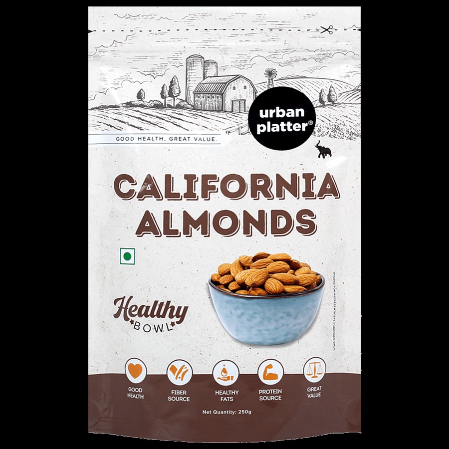 Urban Platter California Almonds - Healthy Bowl