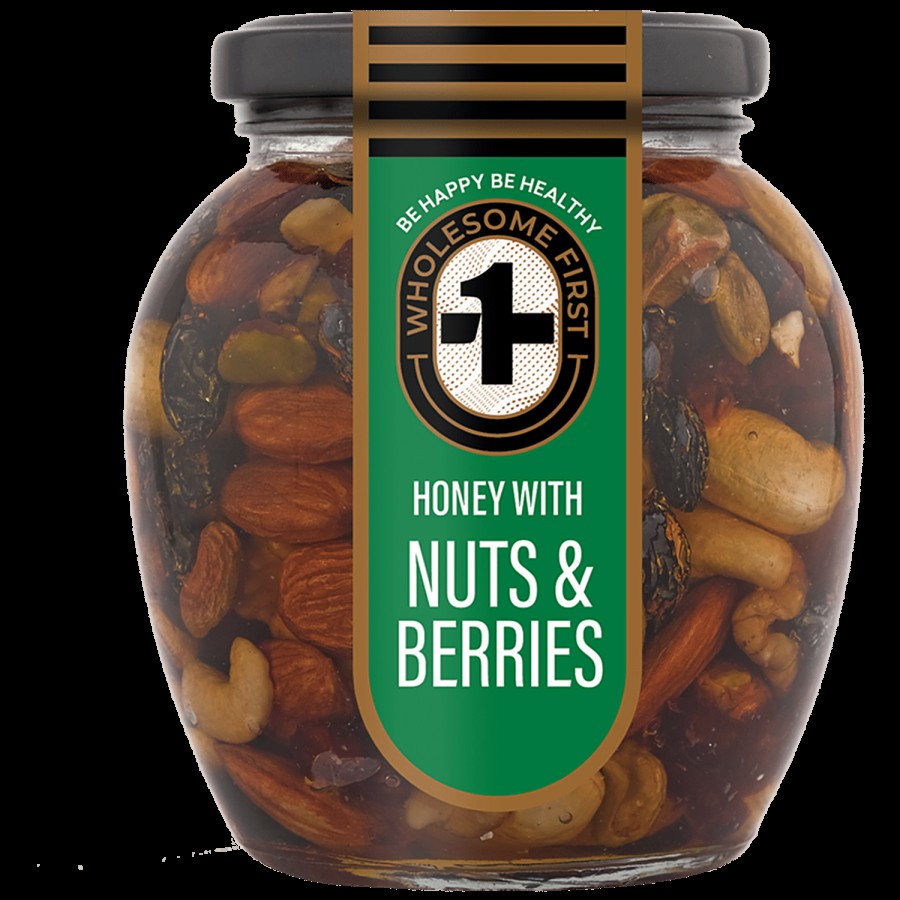 Wholesome First Honey With Nuts & Berries - Rich In Nutrients