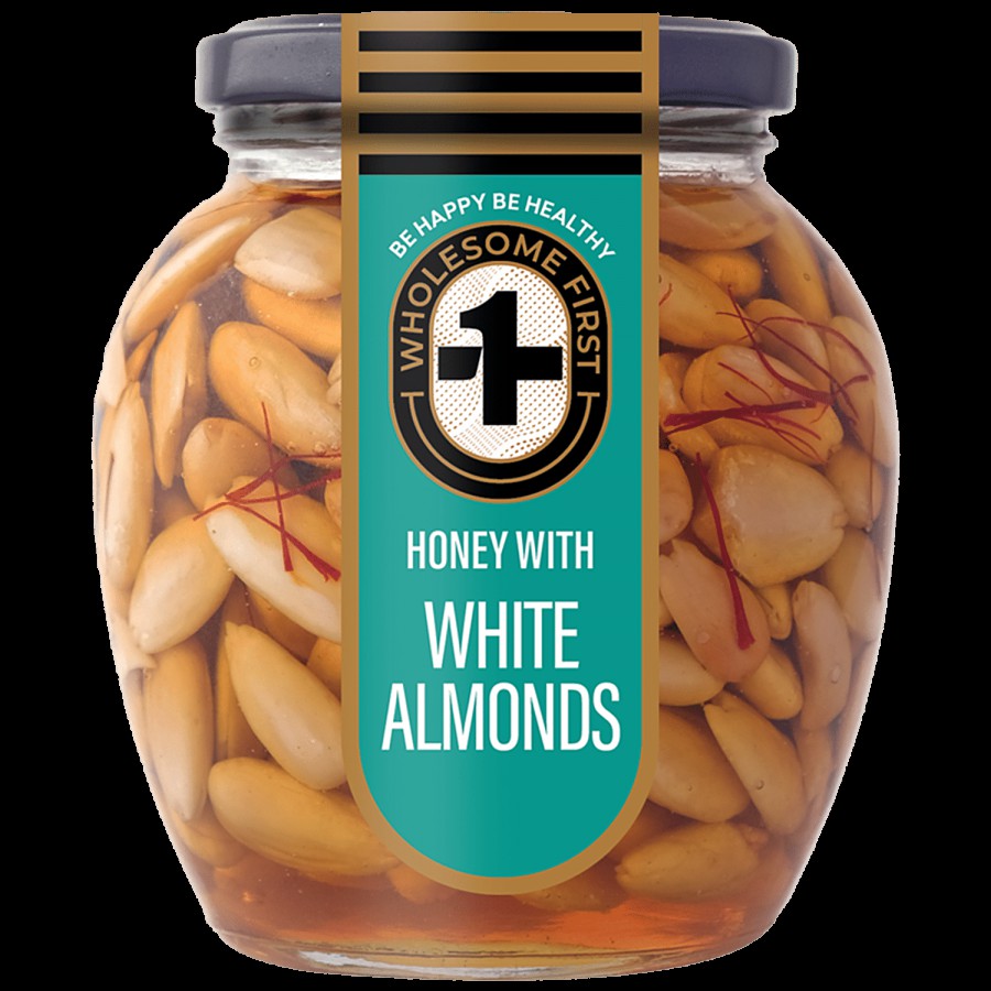 Wholesome First Honey With White Almonds - Improves Immunity